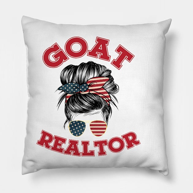 Greatest of All Time Realtor Pillow by xena