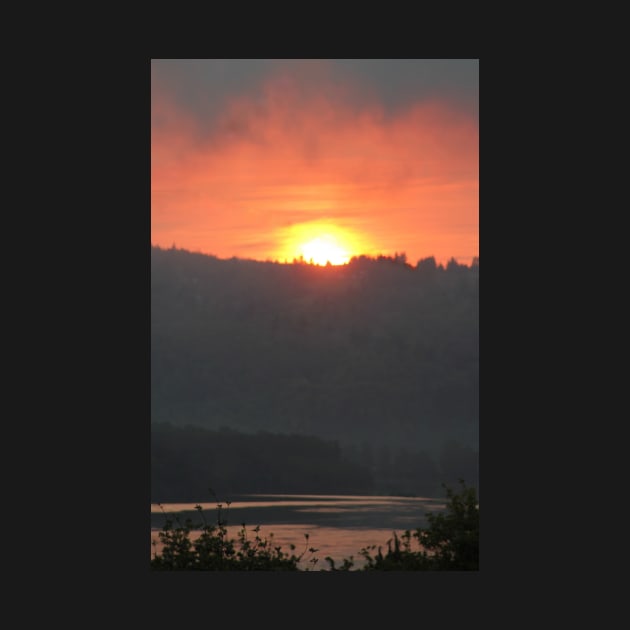 Golden Sunrise Over the Columbia River 2 by DlmtleArt