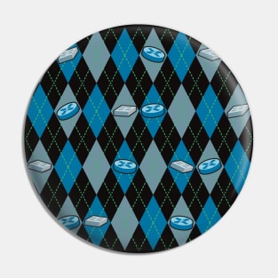 Networking Argyle Pattern Pin