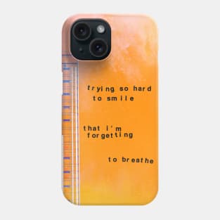 trying so hard to smile Phone Case