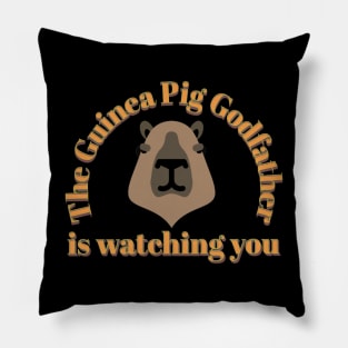 The guinea Pig Godfather is watching you Pillow