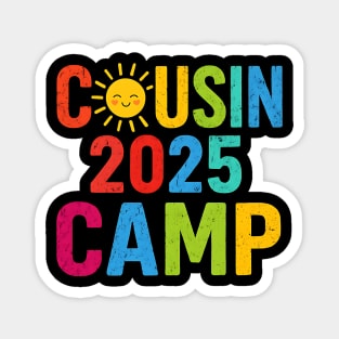 Cousin Camp 2025 Family Summer Vacation Camping Magnet