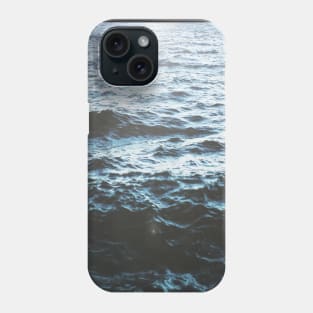 Blue water waves. Phone Case