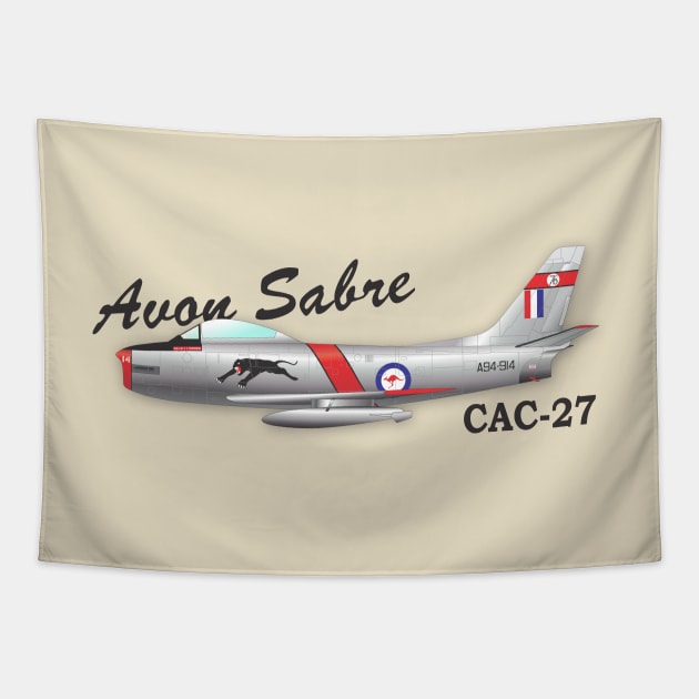 CAC-27 Avon Sabre Tapestry by GregThompson