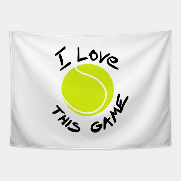 I love this game - tennis Tapestry by Hot-Mess-Zone