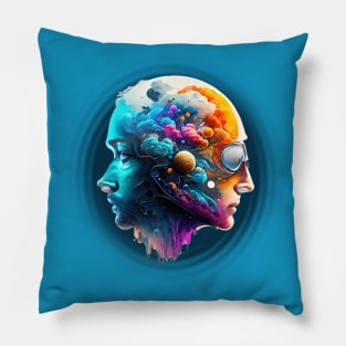 face to face ai Pillow