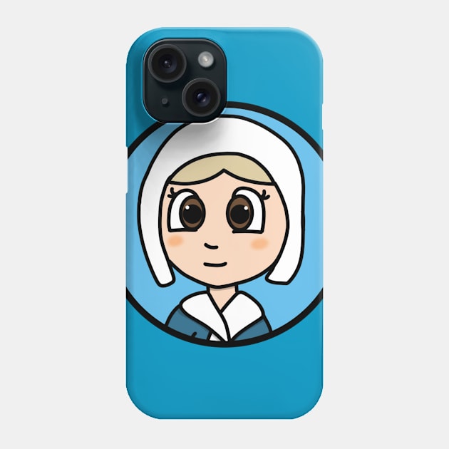 Patriot Portrait - Chibi Lydia Darragh Phone Case by Aeriskate