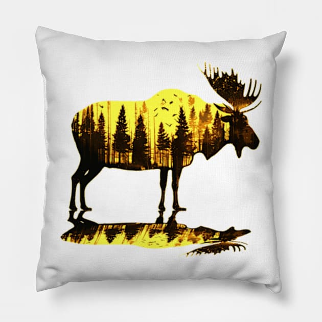 Moose Pillow by Worldengine