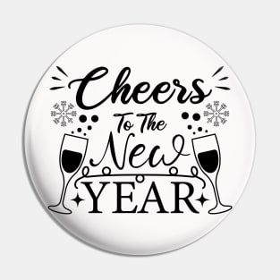 Cheers To The New Year Pin