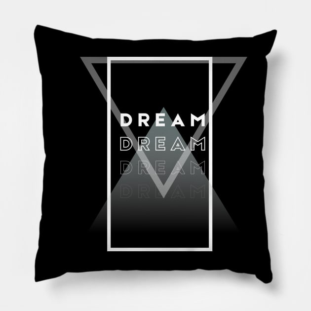 Absract design DREAM Pillow by Stoiceveryday