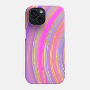 Circular Multicolor and Gold Phone Case