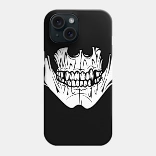 Skull - Creepy Mouth - Spooky Face Phone Case