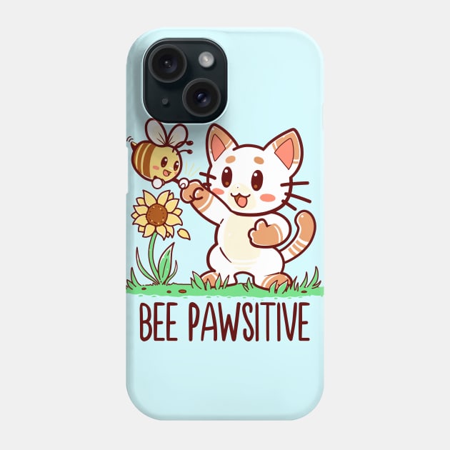 Bee Pawsitive Phone Case by TechraNova