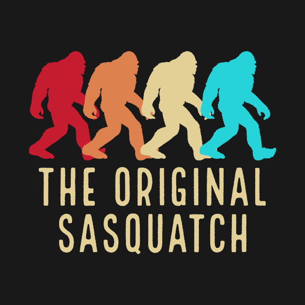 Bigfoot The Original Sasquatch Vintage Design by narekmug