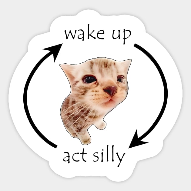 Silly Kitty Cats | Sticker