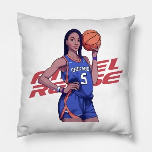 Angel Reese Cartoon Pillow