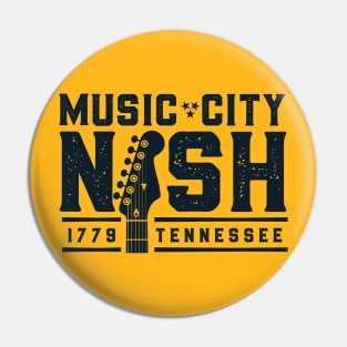 Nashville Music City Pin