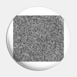 Black and White Swirl Pattern Pin