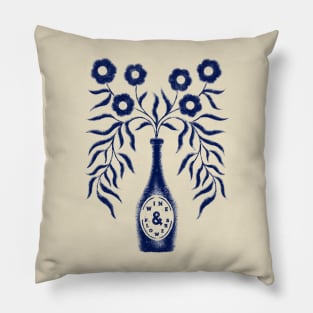 WINE & FLOWERS Pillow