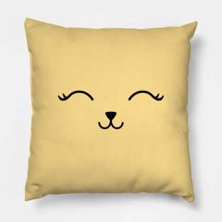 Cute Cat Smiling Face Pillow