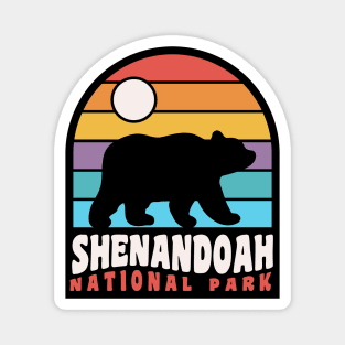 Shenandoah National Park Virginia Bear Badge Magnet