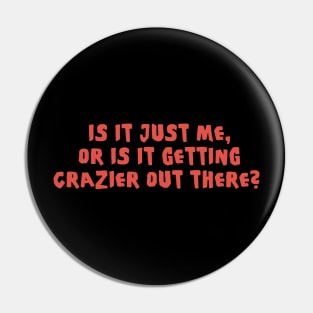 Joker 2019 Crazier Red Text Pin