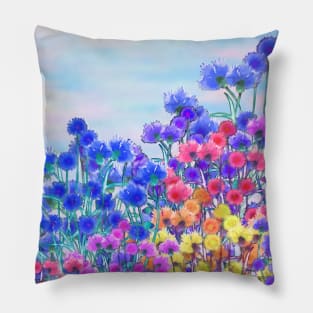 Sweet Meadow Flowers Pillow