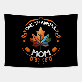 one thankful mom autumn leaves Tapestry