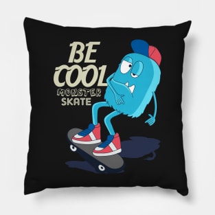 Cool Monster Skater Pillow