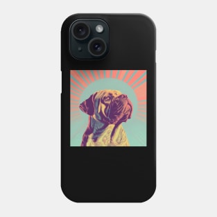 Bullmastiff in 70's Phone Case