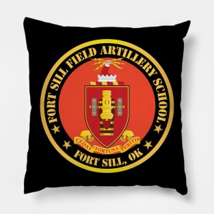 Fort Sill Field Artillery School, COA Fort Sill, OK X 300 Pillow