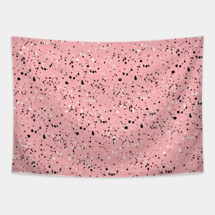 Abstract Design Simple Pink Paint Splash Geometric Pattern Tapestry