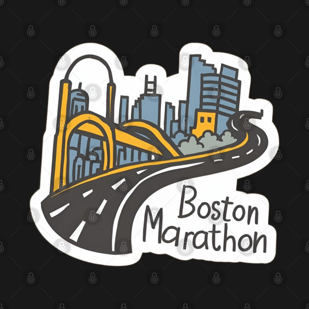 boston marathon gift by CreationArt8