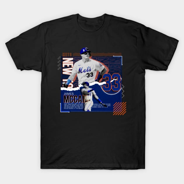Rinkha James McCann Baseball Paper Poster Mets T-Shirt