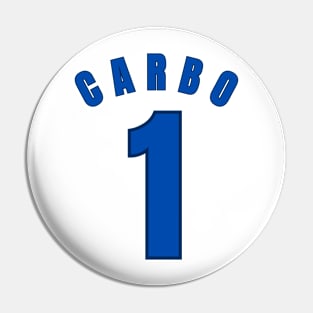 Blue carbo baseball  - Classic Vintage Summer Pin