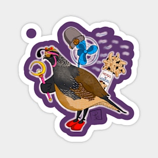 Sailor Quail Magnet