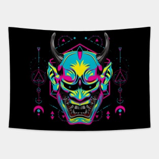 hanya mask japan popart Tapestry