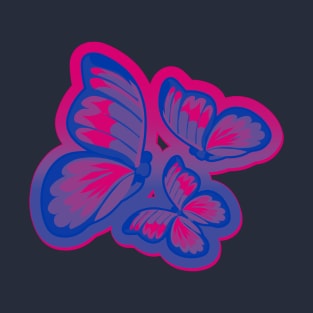 Bisexual Pride Butterflies T-Shirt