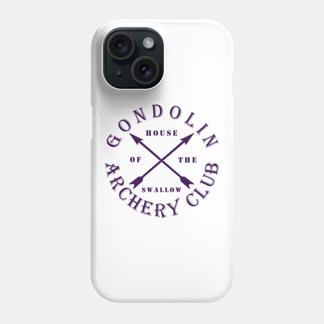 Gondolin Archery Club - House of the Swallow Phone Case by silmarillionshirts