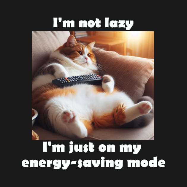 I'm not lazy, I'm just on my energy-saving mode by grazkaa