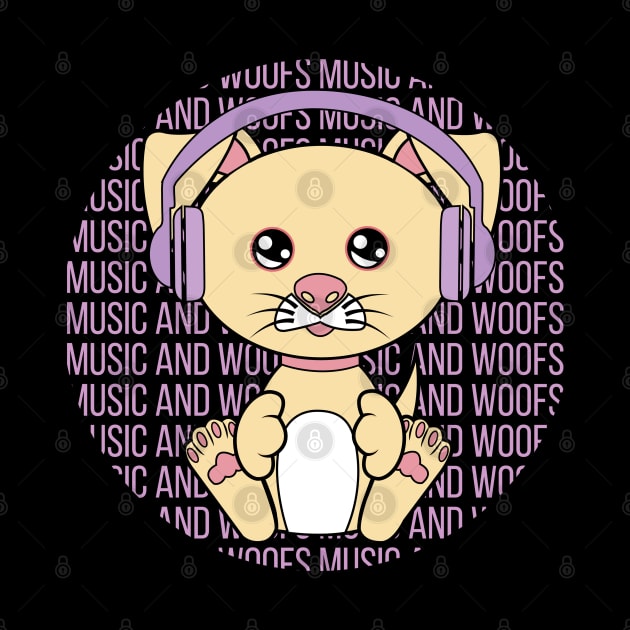 All I Need is music and dogs, music and dogs, music and dogs lover by JS ARTE