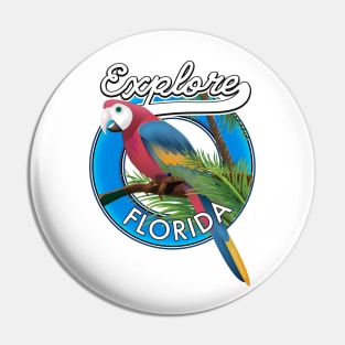 Explore Florida retro logo Pin