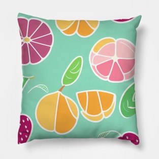 Fruit Variants Abstract Pattern Pillow