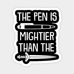 The Pen I Mightier Than The Sword Magnet
