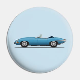 Jaguar E Type Roadster Cotswold Blue Pin