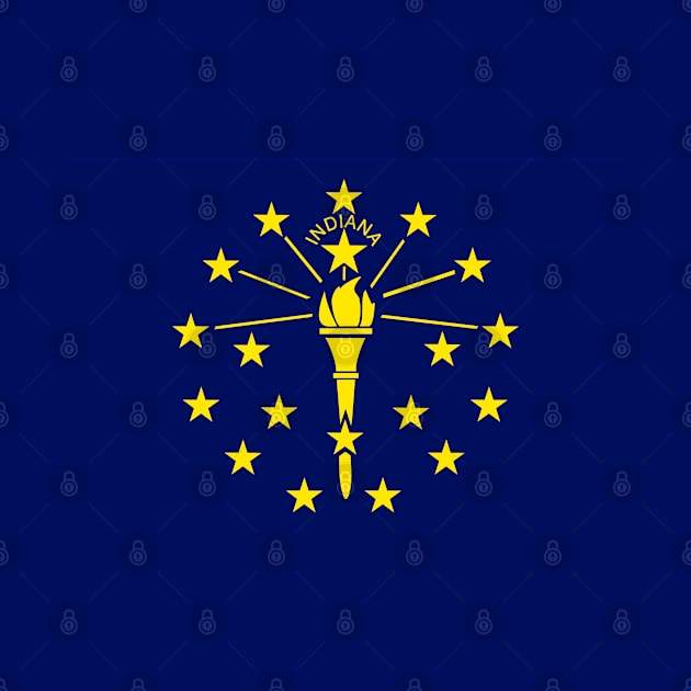 Indiana State Flag by Lucha Liberation