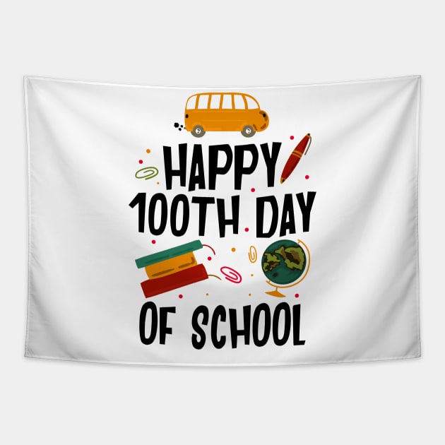 100 Days Of School Cute T-shirt Tapestry by KsuAnn