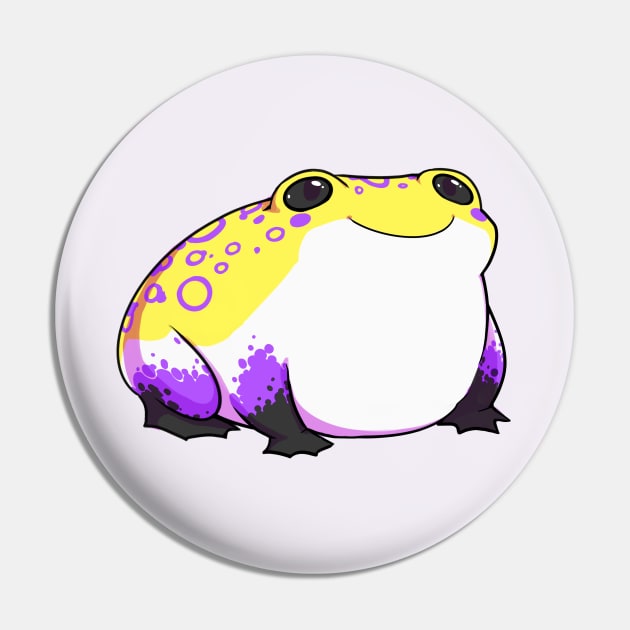 NONBINARY PRIDE FROG Pin by SmalltimeCryptid