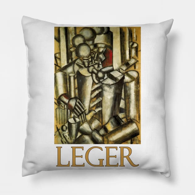 Soldier with a Pipe by Fernand Leger Pillow by Naves