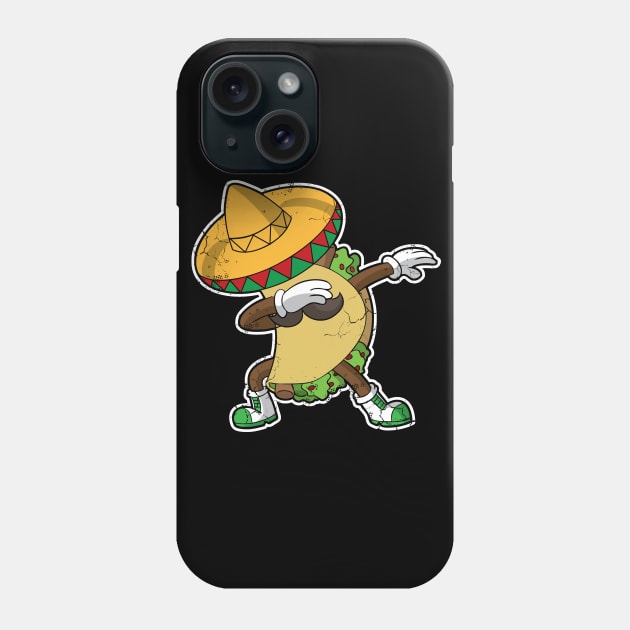 Cinco de Mayo Dabbing Taco Mexico Mexican Food Dab Dance Phone Case by E